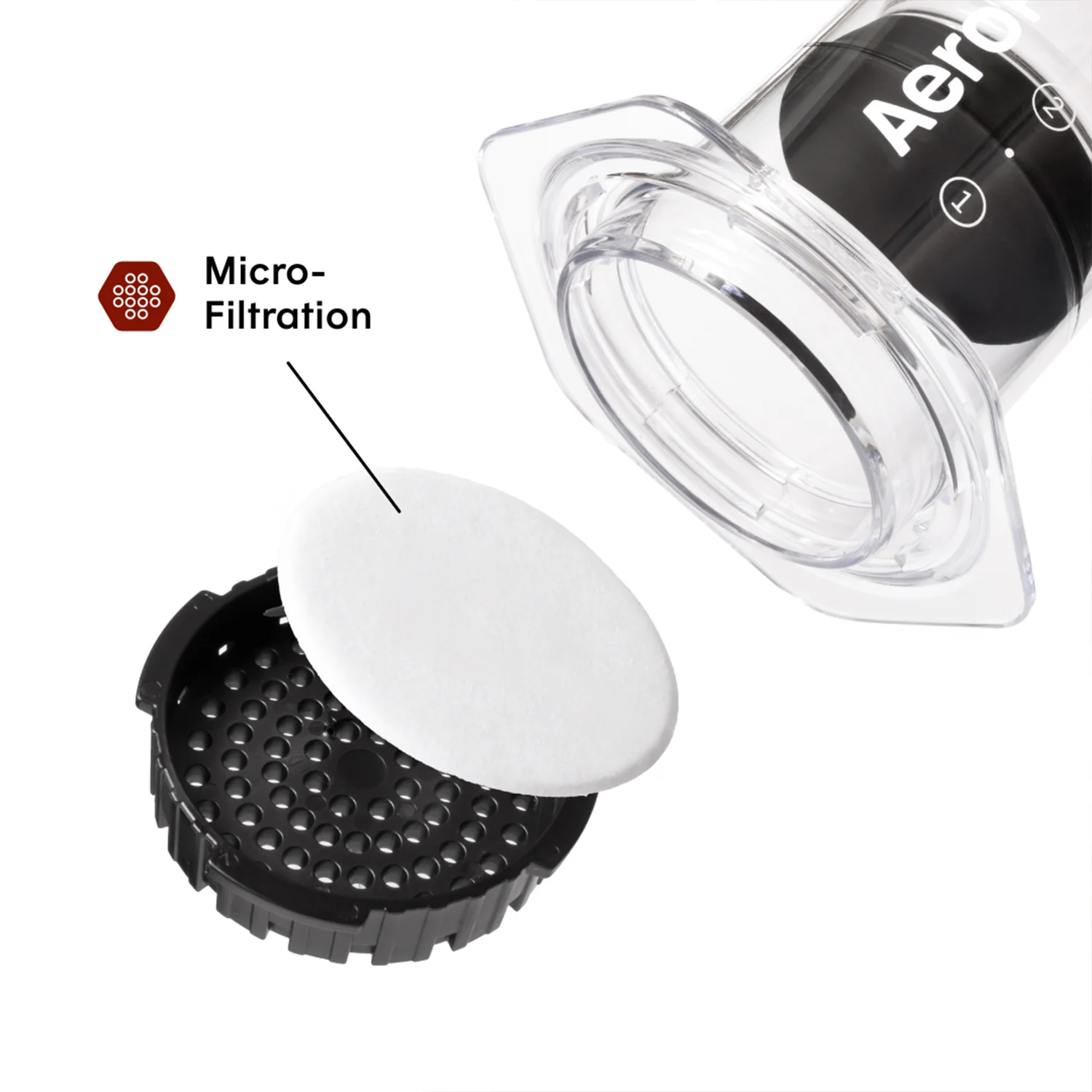 AeroPress Coffee Maker - Clear - Image 3