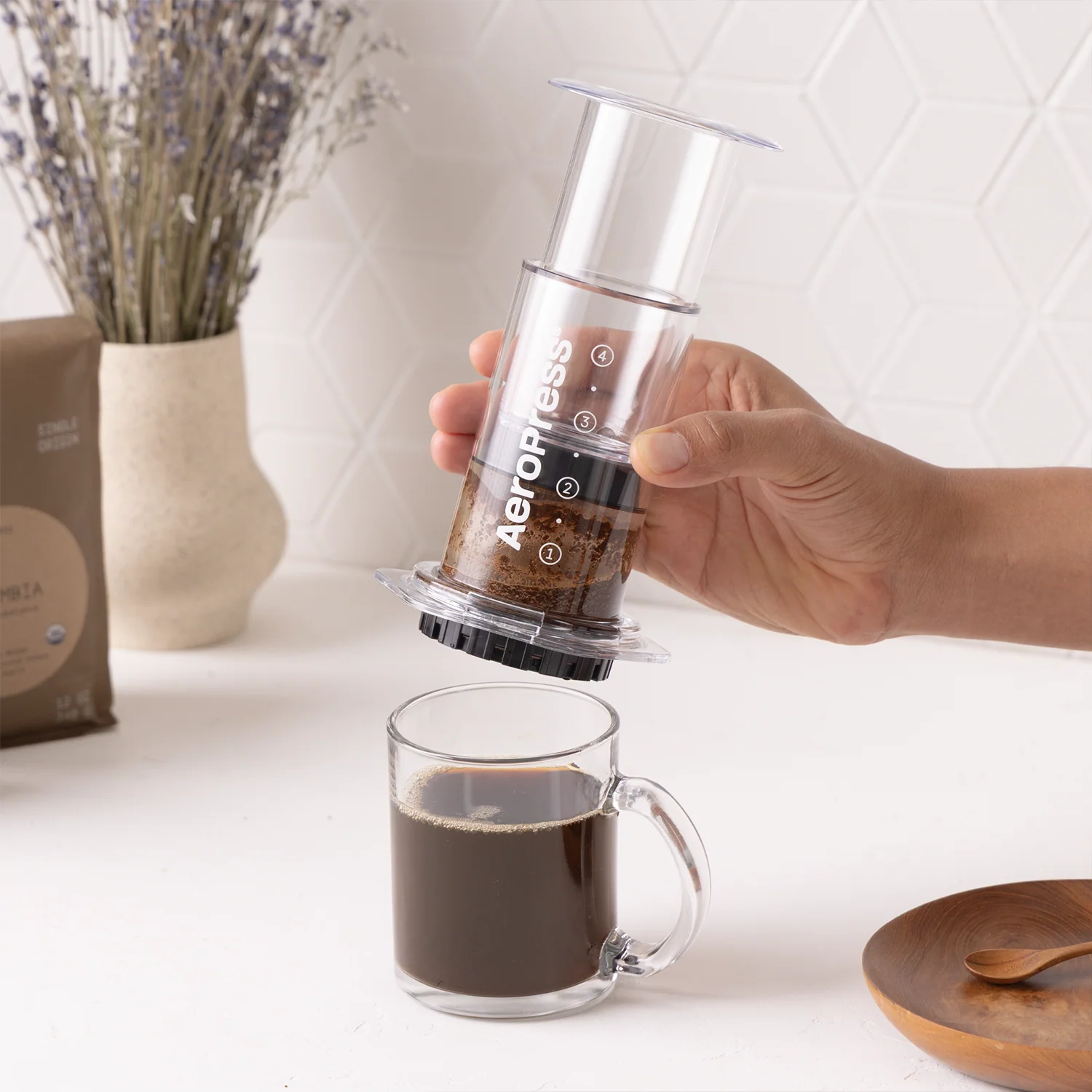 AeroPress Coffee Maker - Clear - Image 5